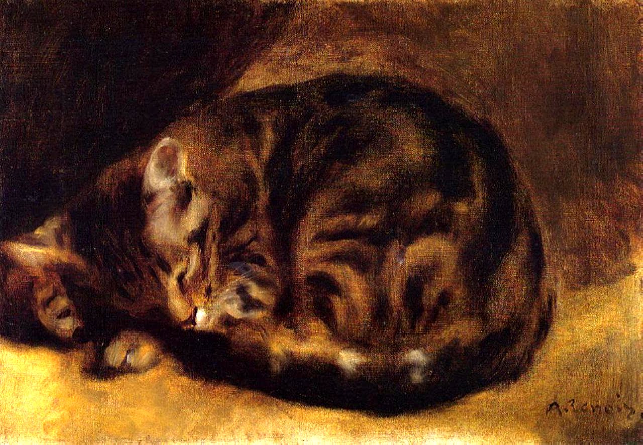Sleeping Cat Pierre-Auguste Renoir