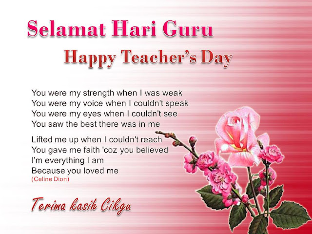 KAD SELAMAT HARI GURU&hellip;!
