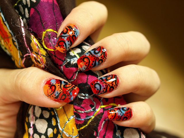 9. Tribal Nail Art Step by Step Video Tutorial - wide 8