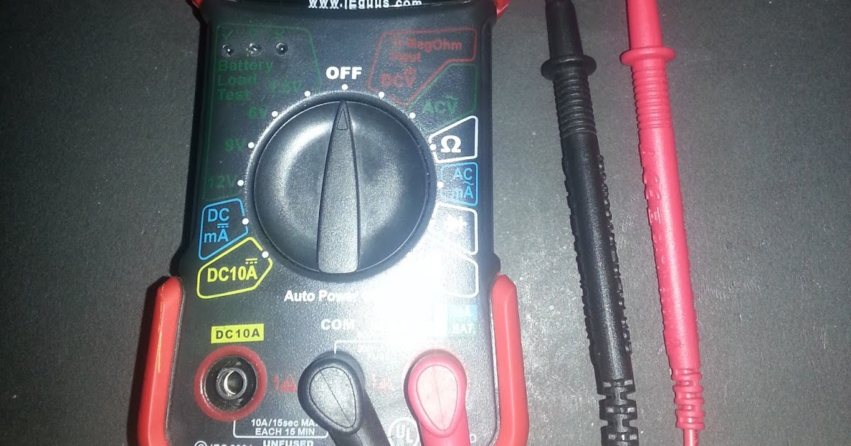 DIYRickytlc1985 How to use a Multimeter to test for continuity and
