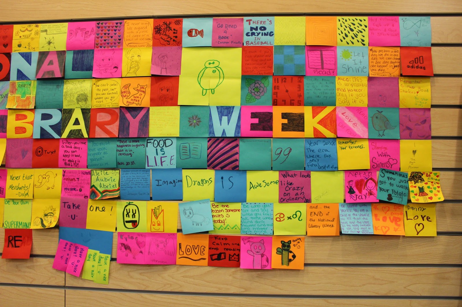 Teen Blog FRVPLD Sticky note collage photos!