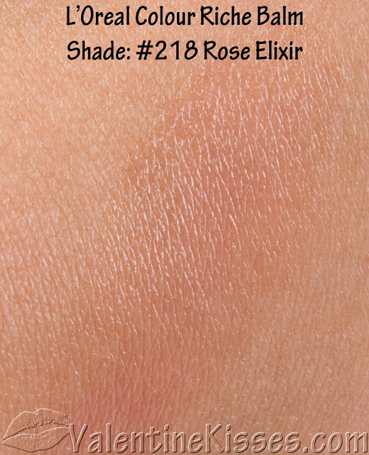 Valentine Kisses L'Oreal Colour Riche Balm in shades Rose Elixir, Caring Coral, Heavenly Berry