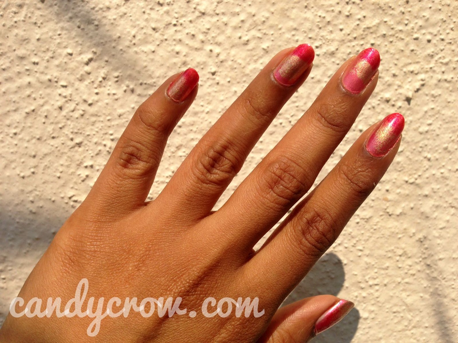 Pink Gradient Nail Art Pink Gradient Nail Art