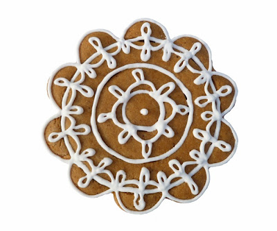 hand-decorated gingerbread cookie