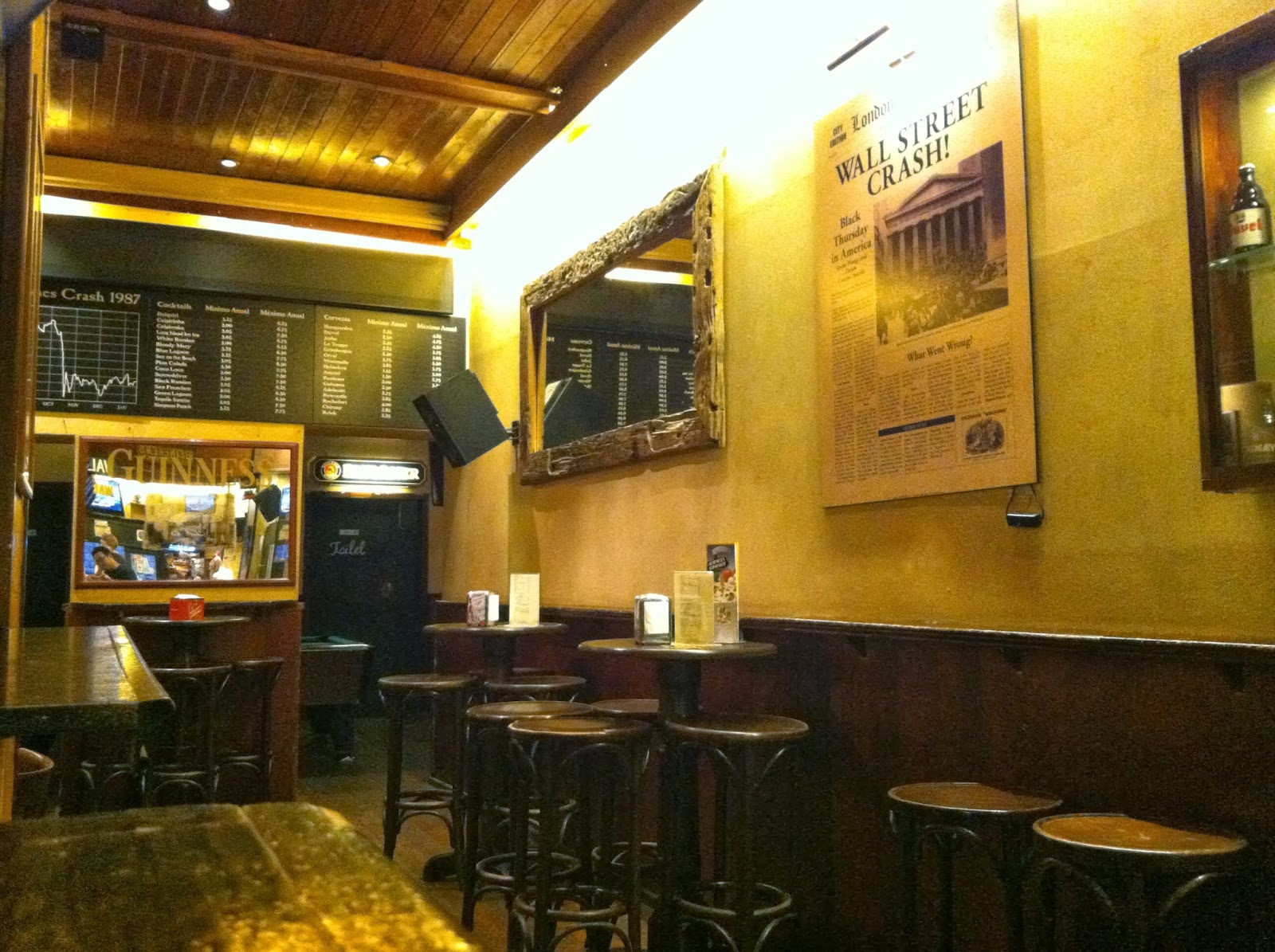 CAFE LA LA Dow Jones in Barcelona, an "American" Bar