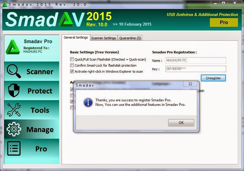 Smadav 10.0 Pro 2015 Serial Key