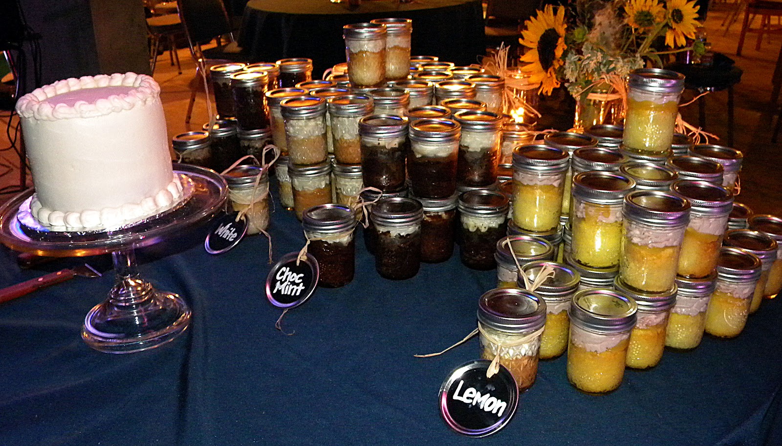 Cake and Jewelry Wedding cake....jars