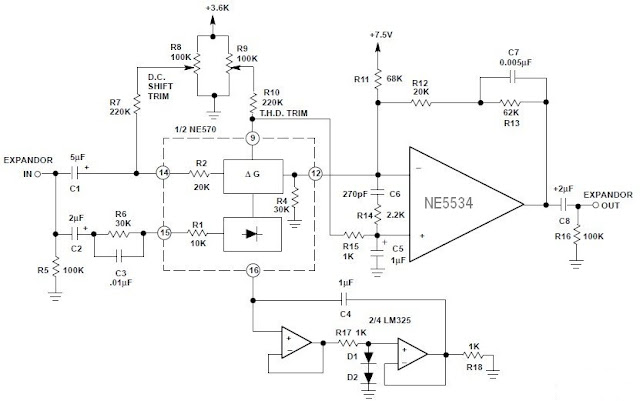 HiFi Expandor Circuit Diagram 