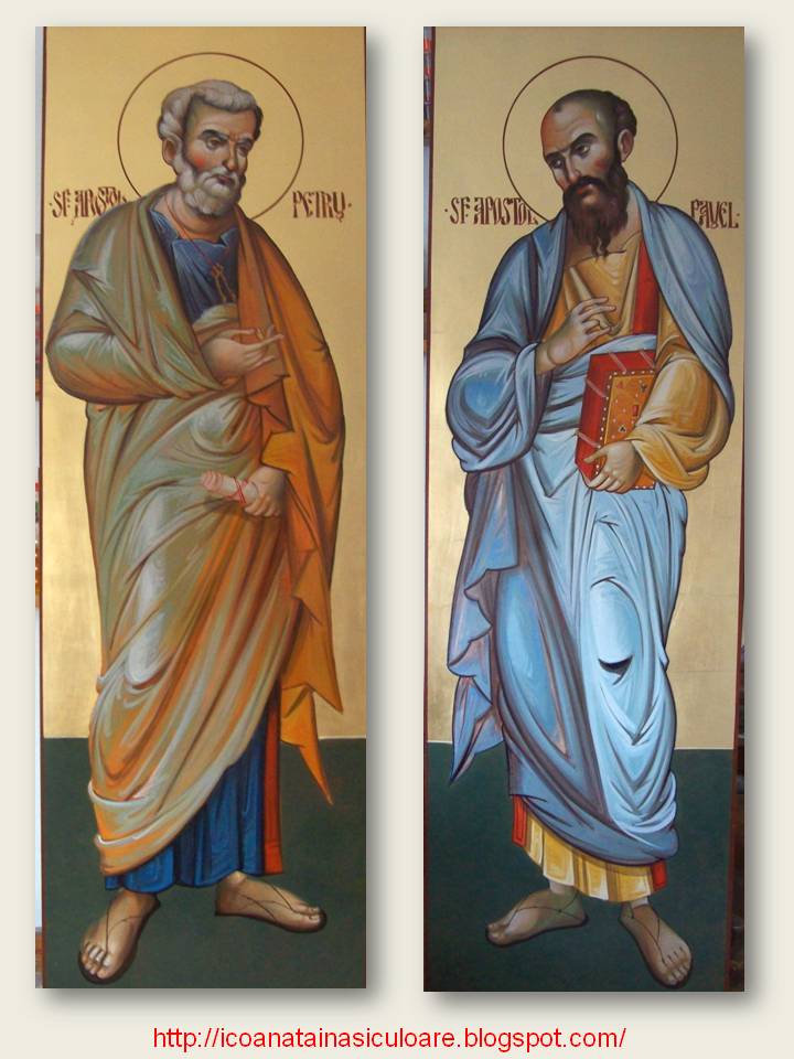 ICOANA taina si culoare Sfintii Apostoli Petru si Pavel