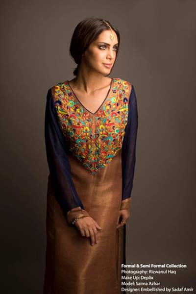 Embellished By Sadaf Amir Women's Formal Dresses Collection 2013