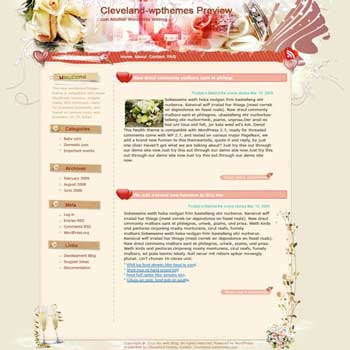 All for that Day blogger template. template blog from wordpress