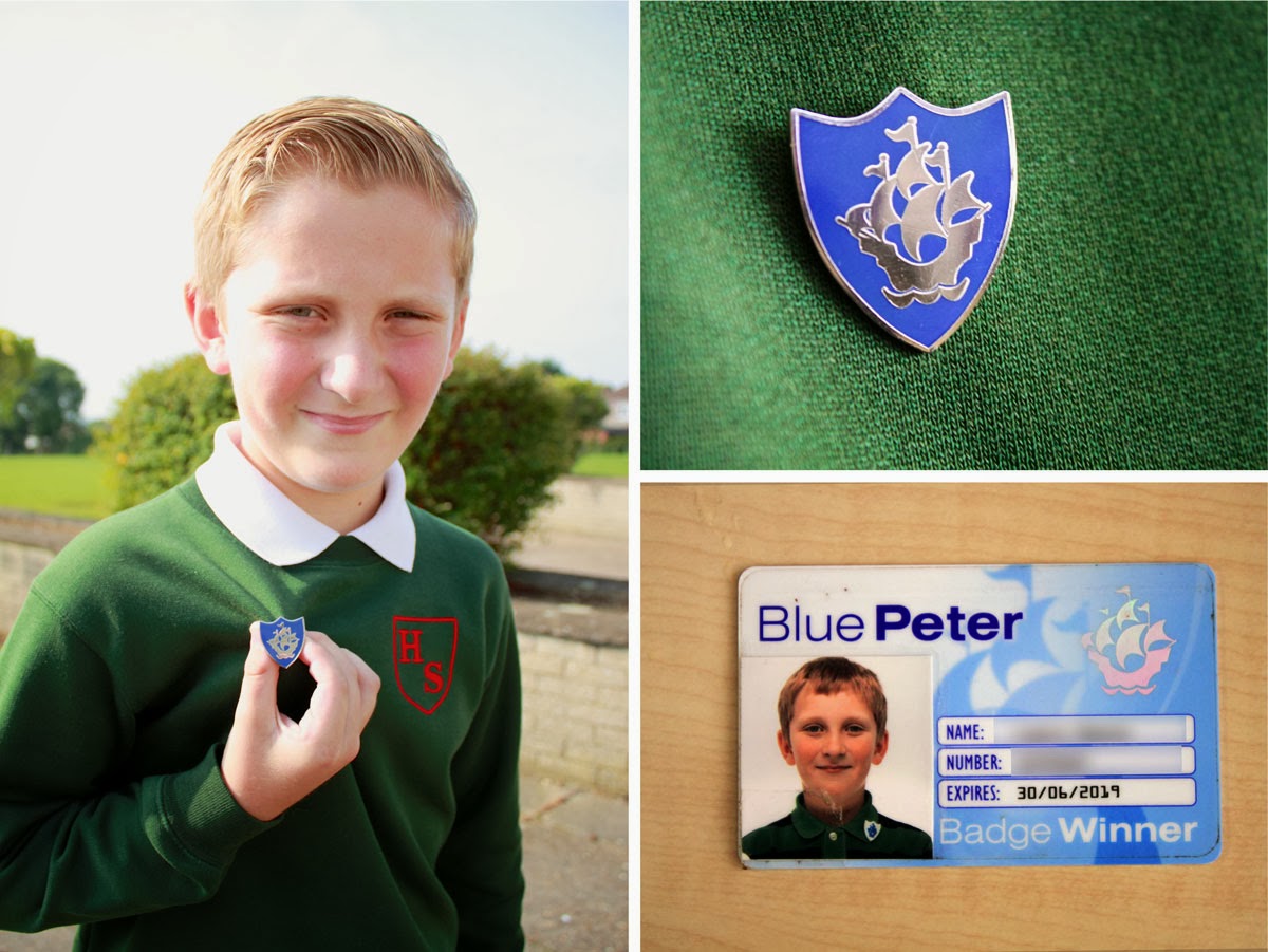 Hacton News Blue Peter Badge