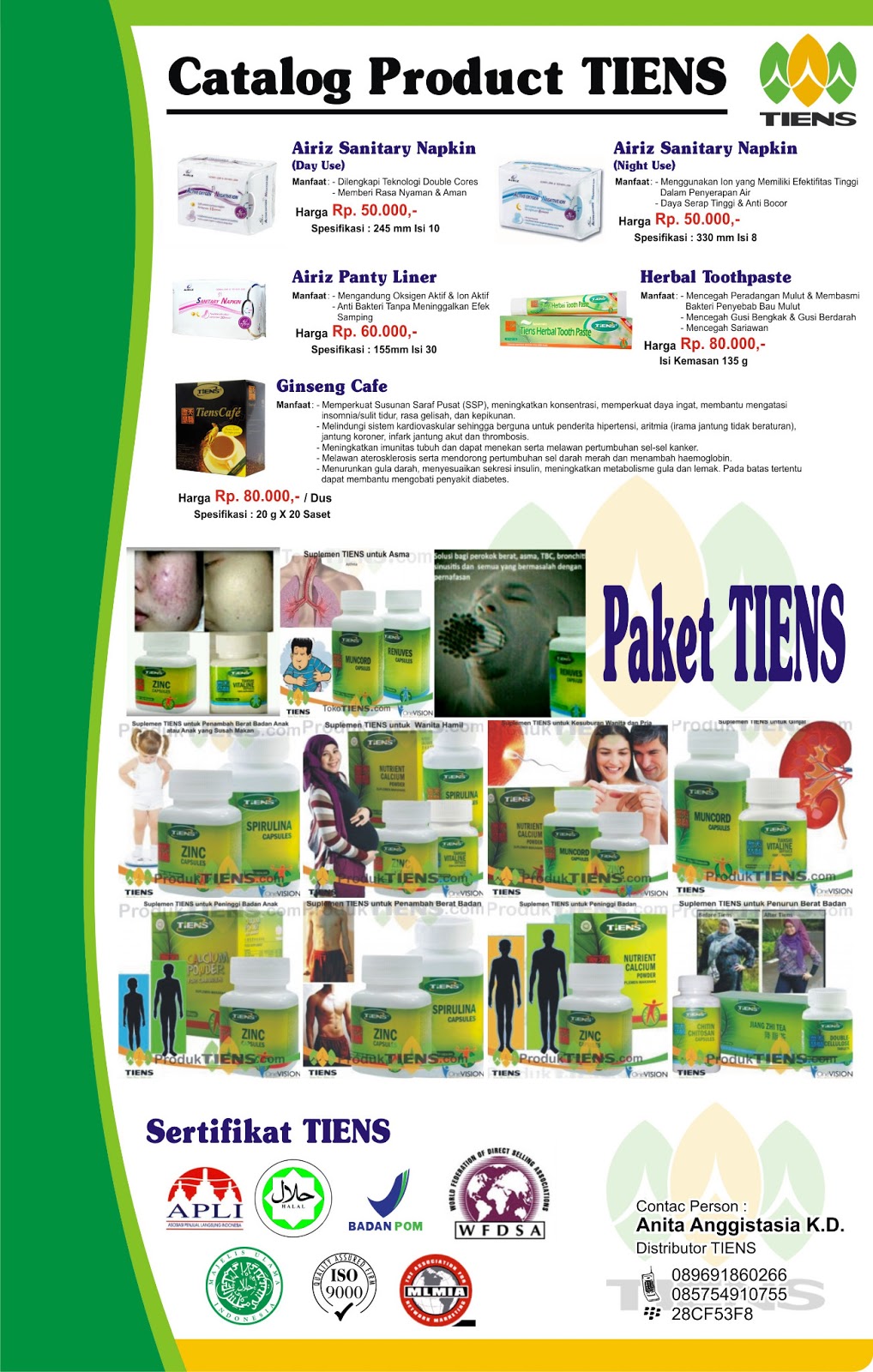Tiens Group Distributor CATALOG PRODUCT TIENS