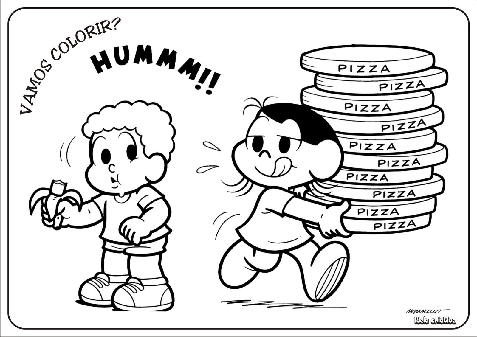 Riscos Para Colorir Gratis Magali Turma Da Monica Colorir Turma da monica um serie divertida criada pelo cartunista mauricio de sousa. riscos para colorir gratis blogger