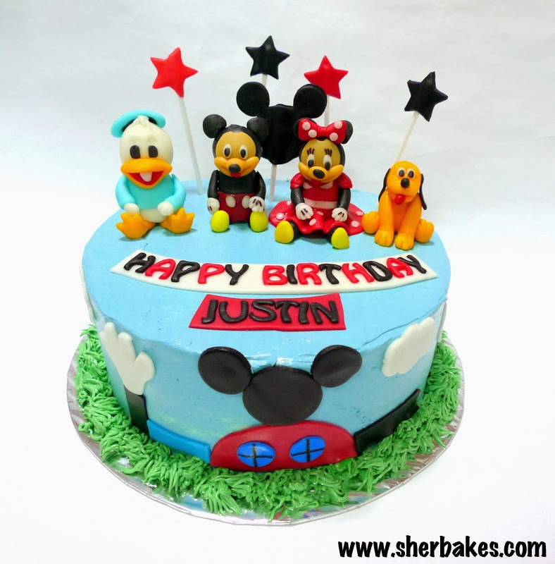 mickey and friends clubhouse cake