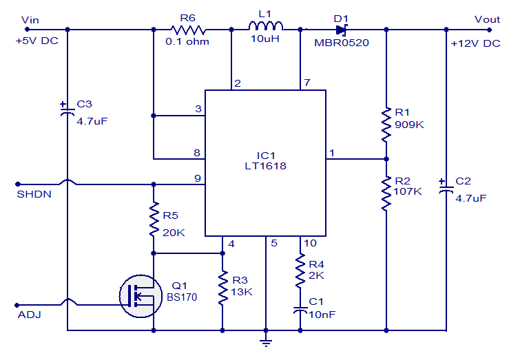 12volt from usb port using lt1618 | audio wiring diagram 12volt from usb port using lt1618 | audio wiring diagram, Wiring diagram