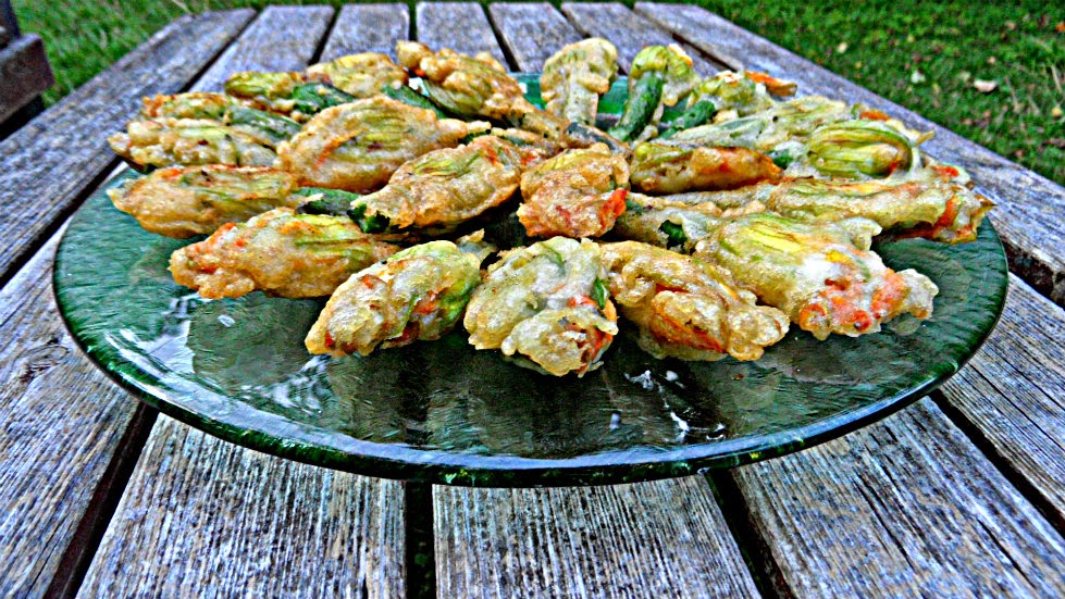 Chez Maximka Stuffed zucchini flowers