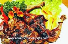 resep praktis (mudah) membuat (membikin) masakan ayam bakar kalasan spesial enak, gurih, lezat