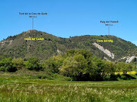 El Turó de la Creu de Gurb i el Puig del Portell des de Can Barnoles El Turó de la Creu de Gurb i el Puig del Portell des de Can Barnoles
