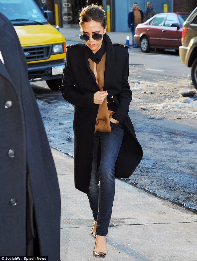 Victoria Beckham Skinnyjeans Victoria+beckham Oversize+coat Trend