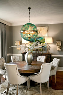 Black Round Dining Tables for Various Dining Room Designs Unique Chandelier in Dining Room with Wooden Round Dining Tables and Unique Chairs on Animal Skin Rug