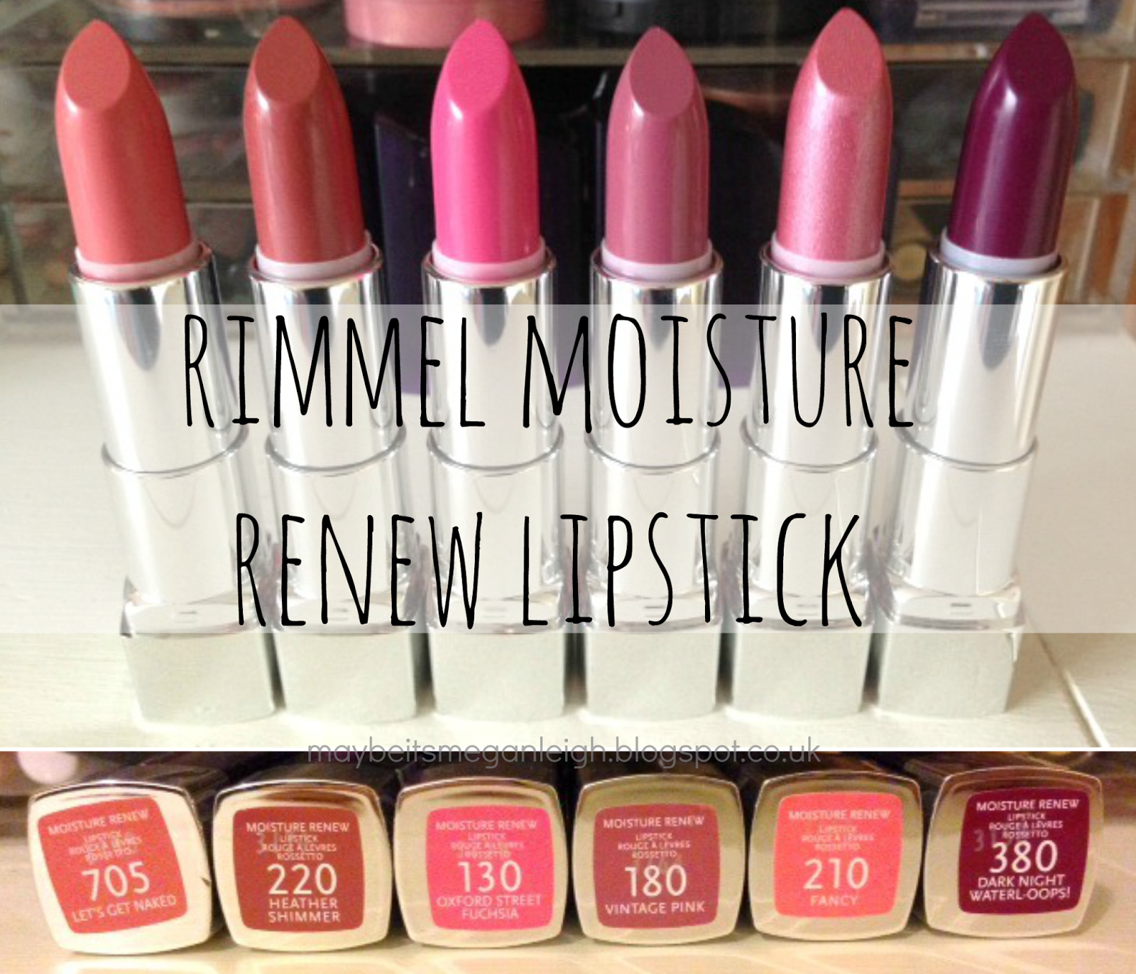 Nuts 4 Stuff: Rimmel Londons Moisture Renew Lipsticks Review + Swatches