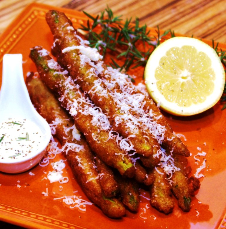 Menu Musings of a Modern American Mom Beer Battered Asparagus with