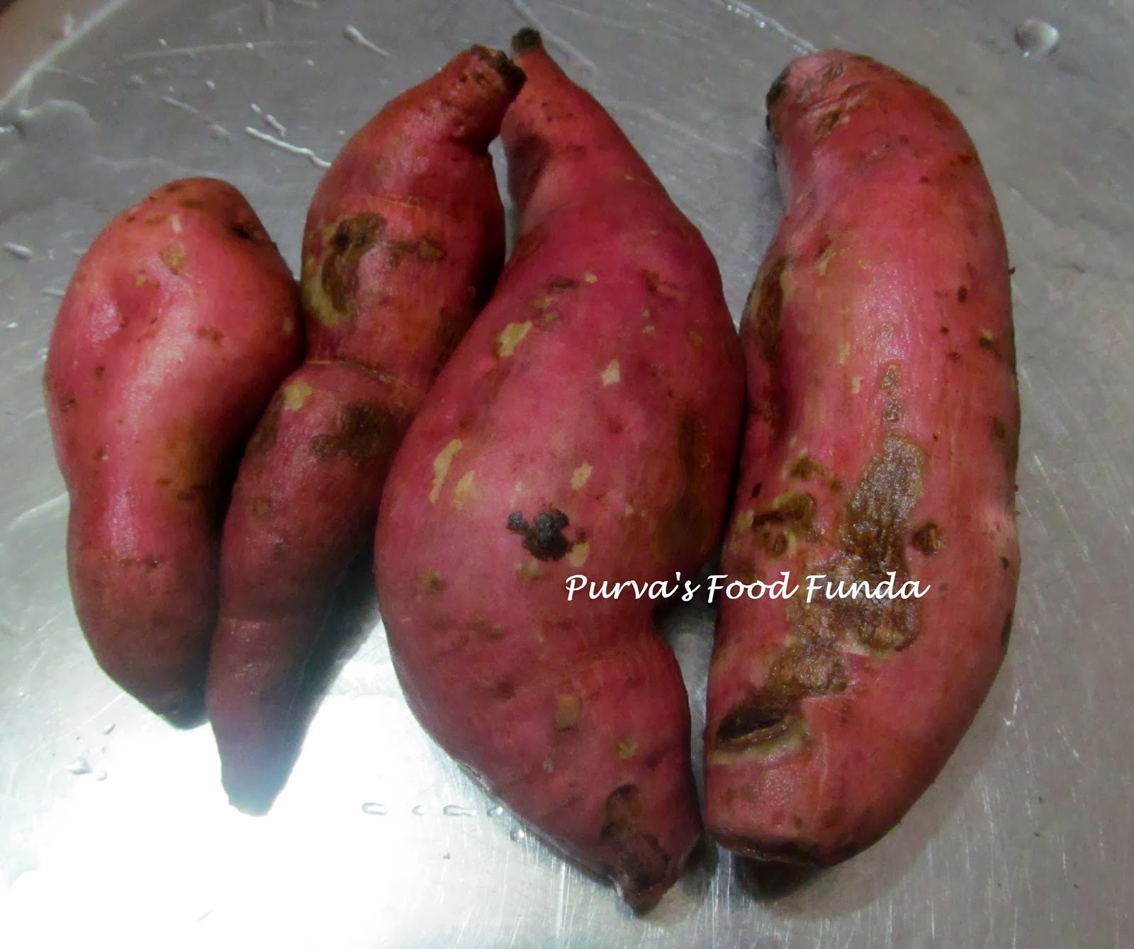 Food Funda Spicy Stirfry Of Grated Sweet Potato (Ratalyacha Kees)