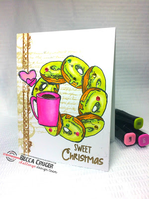 Coffee Christmas Card - Handmade Christmas Card