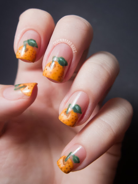 31dc2012 day 02 orange nails