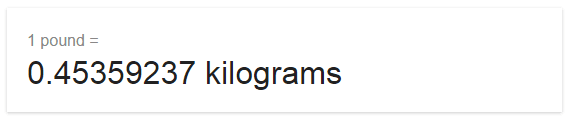 Satuan pound ke kilogram satuan pound lbs ke kilogram