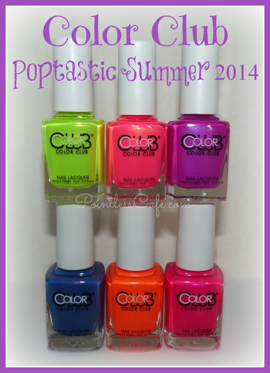 Color Club Poptastic Nail Art Summer 2014 Collection Pointless Cafe