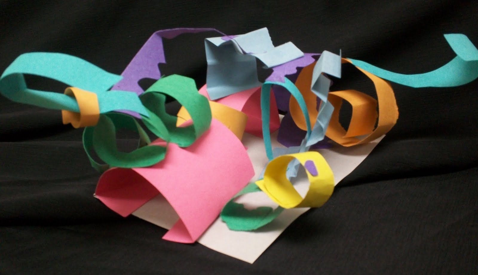 Art With Mr. E Abstract 3D Paper Sculptures 2nd Grade