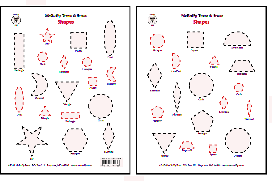 Pre K Homework Sheets