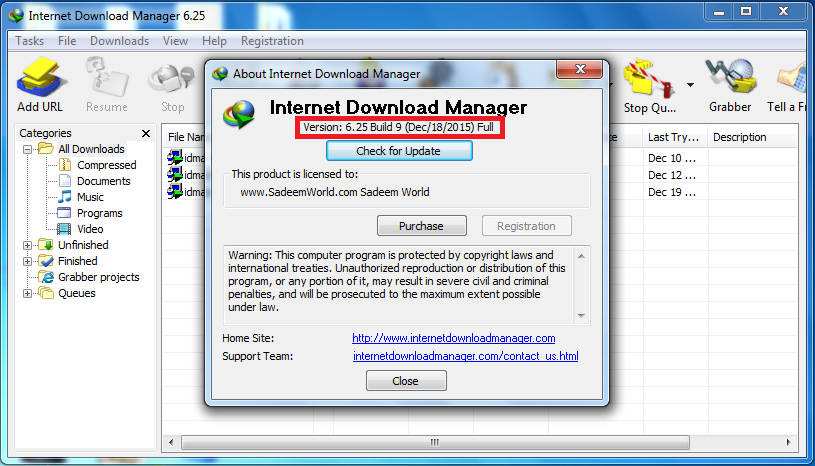 internet download manager build 8