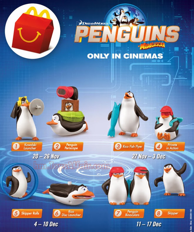 penguins of madagascar happy meal toys penguins of madagascar happy meal toys