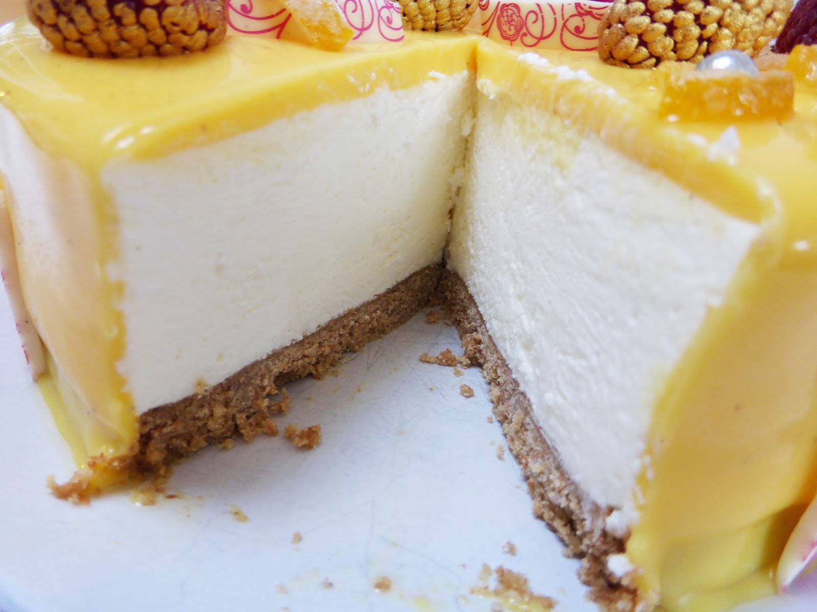 Yuzu Skyr 'Cheesecake' with Advocaat Mirror Christmas Recipe
