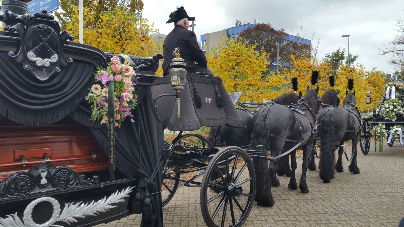 Mooi beeld van een uitvaart