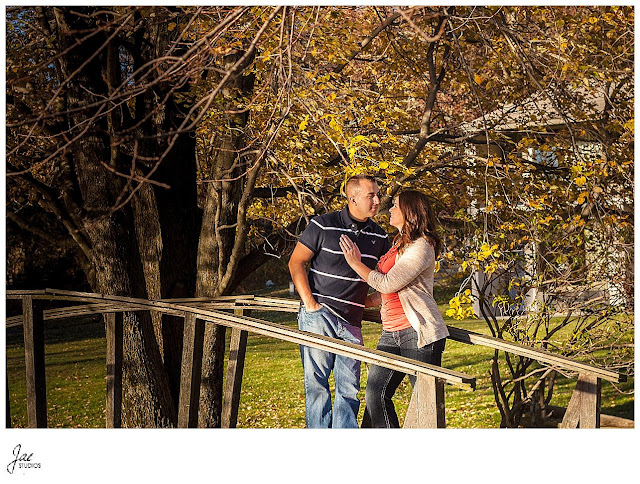 Downtown Lynchburg Rustic Fall Peaks of Otter Engagement