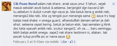 tips anak sihat testimoni omega guard