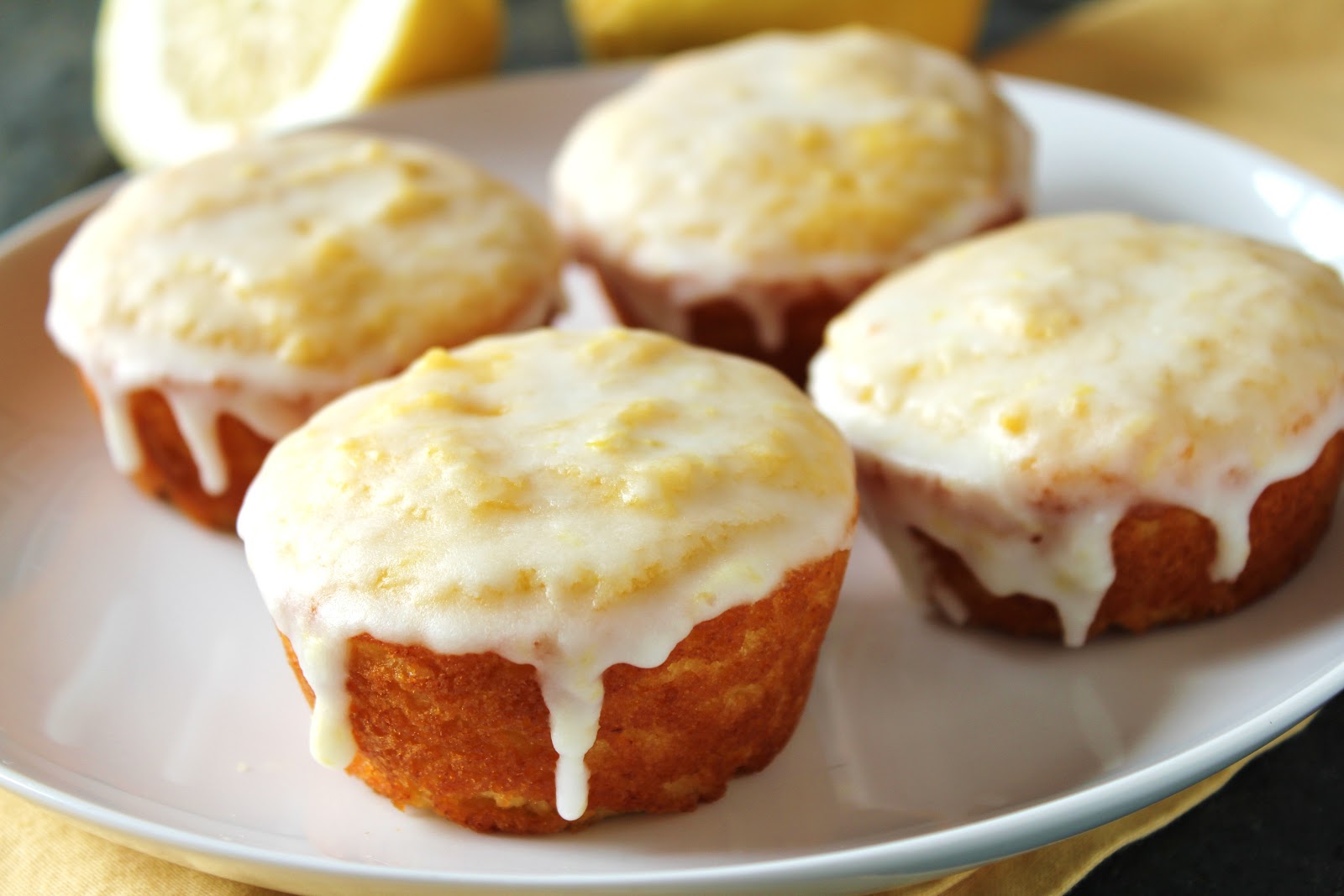 FructoseFree, WheatFree Muffins Basic Vanilla and Lemon Glazed