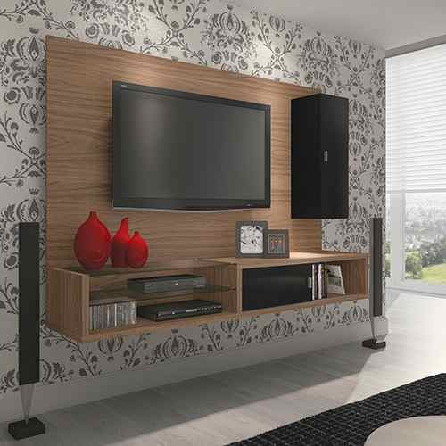 Ideias De Painel Para Sala De Tv ~ Gostei bastante desse, ainda mais com esse papel de parede Ideias De Painel Para Sala De Tv ~ Gostei bastante desse, ainda mais com esse papel de parede