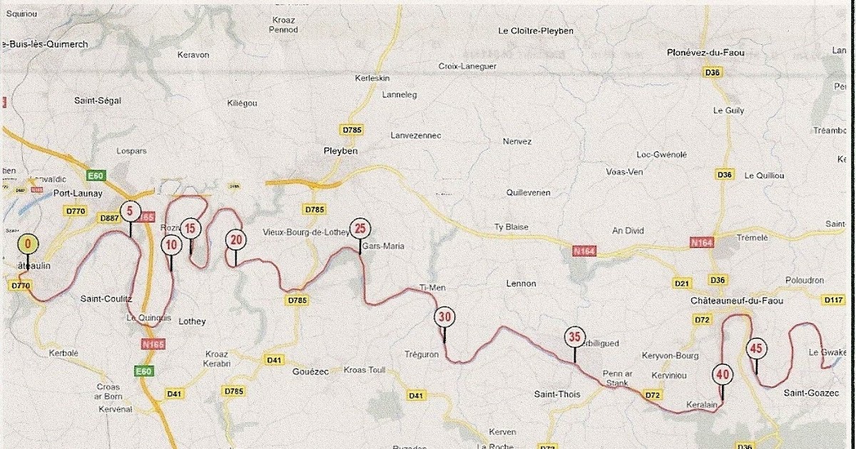 Notre canal de Brest à Nantes Les Etapes....