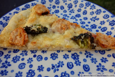 Fennel Pizza with Chicken Sausage and Roasted Broccoli | Farm Fresh Feasts
