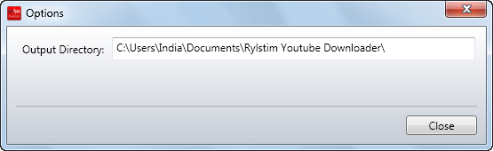 Change the default Output directory