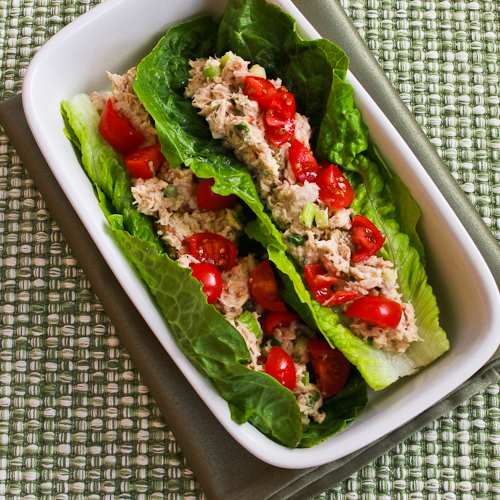 LowCarb Tuna Salad Lettuce Wraps with Capers and Tomatoes Kalyn's Kitchen