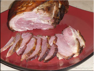 charcoal grilled ham shoulder