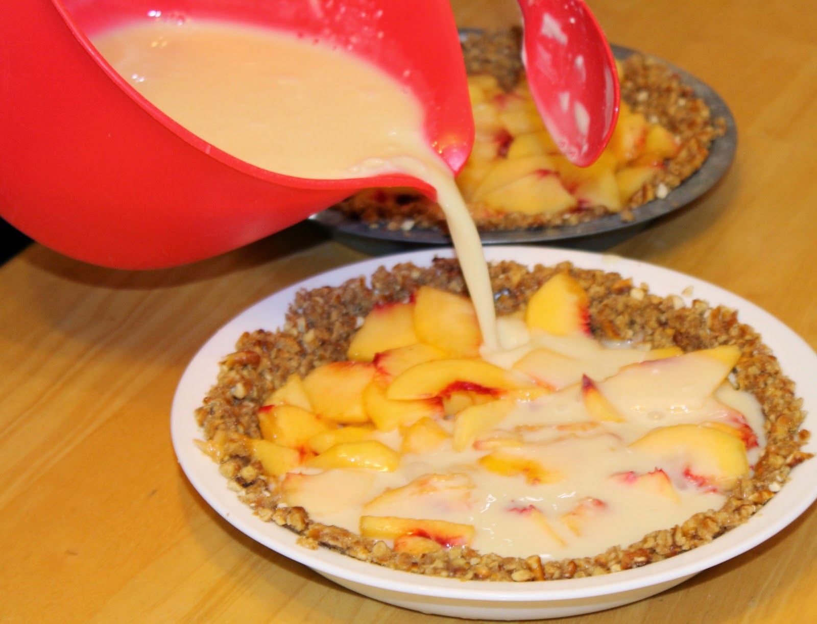 Easy as Pie in Kansas Peach Custard Pie Week 36