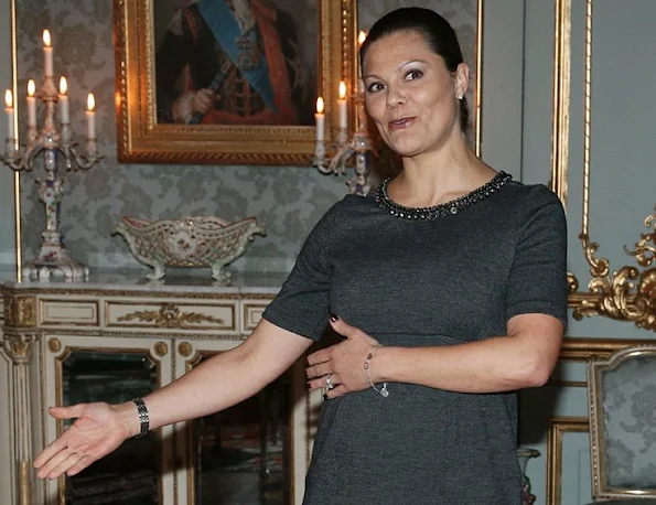 Crown Princess Victoria of Sweden met with Princess Ayako of Takamado at the Royal palace in Stockholm