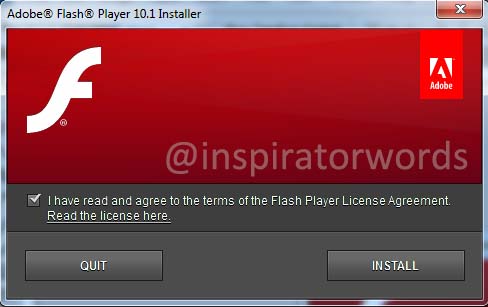 adobe flash player 10.1.